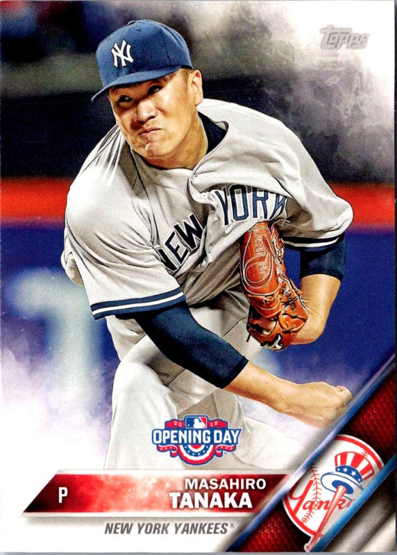 2016 Topps Opening Day Blue Foil Masahiro Tanaka #OD-122