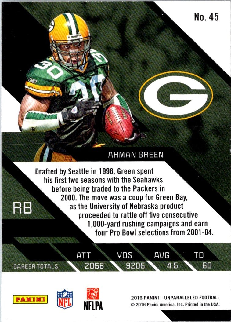 2016 Panini Unparalleled Ahman Green