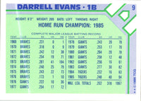 1986 Cain's Discs Detroit Tigers Darrell Evans #17
