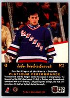 1991 Pro Set Platinum Collectibles John Vanbiesbrouck #PC1