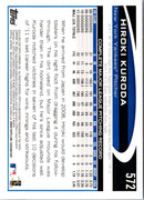 2012 Topps Hiroki Kuroda