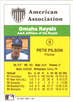 1990 CMC Omaha Royals Pete Filson #9
