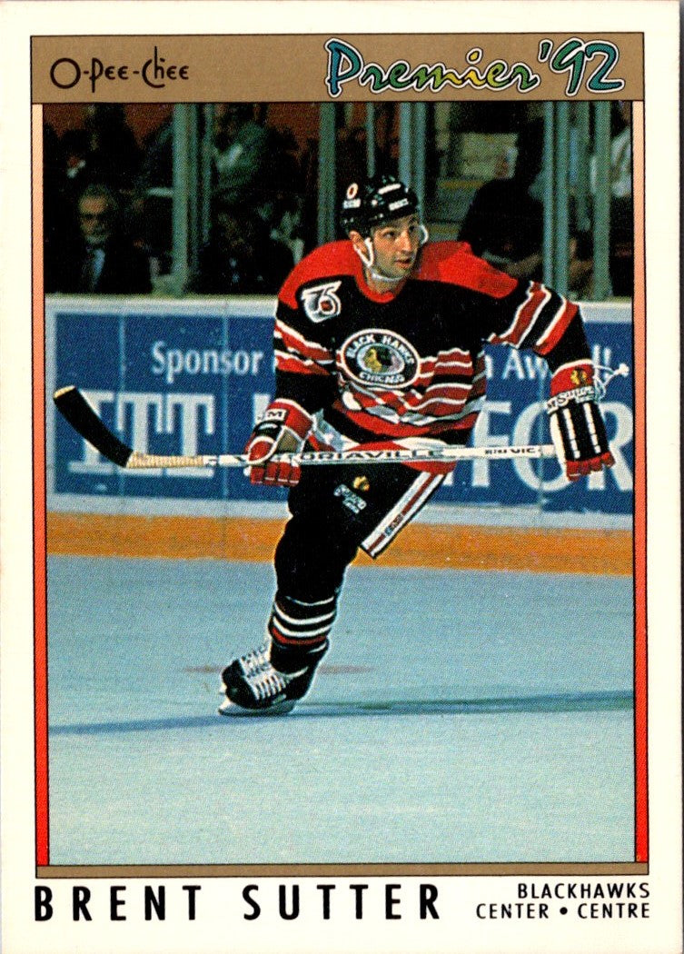 1991 O-Pee-Chee Premier Brent Sutter