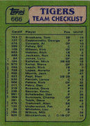 1982 Topps Tigers Team Leaders - Steve Kemp/Dan Petry