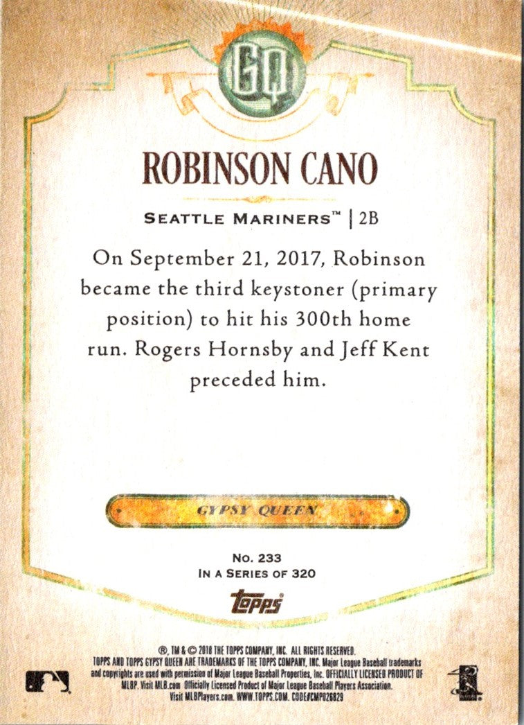 2018 Topps Gypsy Queen Robinson Cano