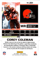 2017 Stadium Club Scoreless Streak Corey Coleman