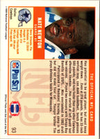 1989 Pro Set Nate Newton #93 Rookie