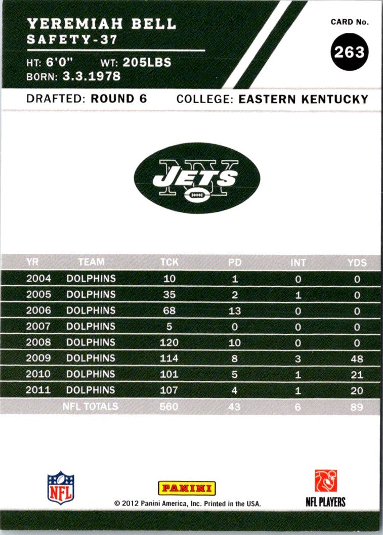 2012 Score Yeremiah Bell