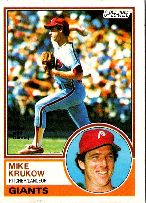 1983 O-Pee-Chee Mike Krukow #331