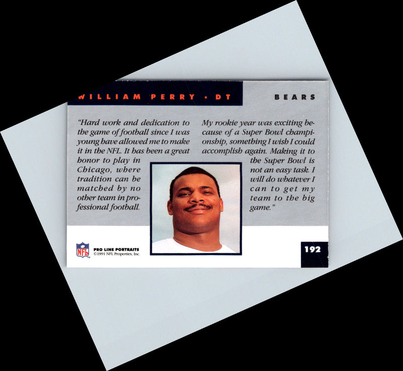 1991 Pro Line Portraits William Perry