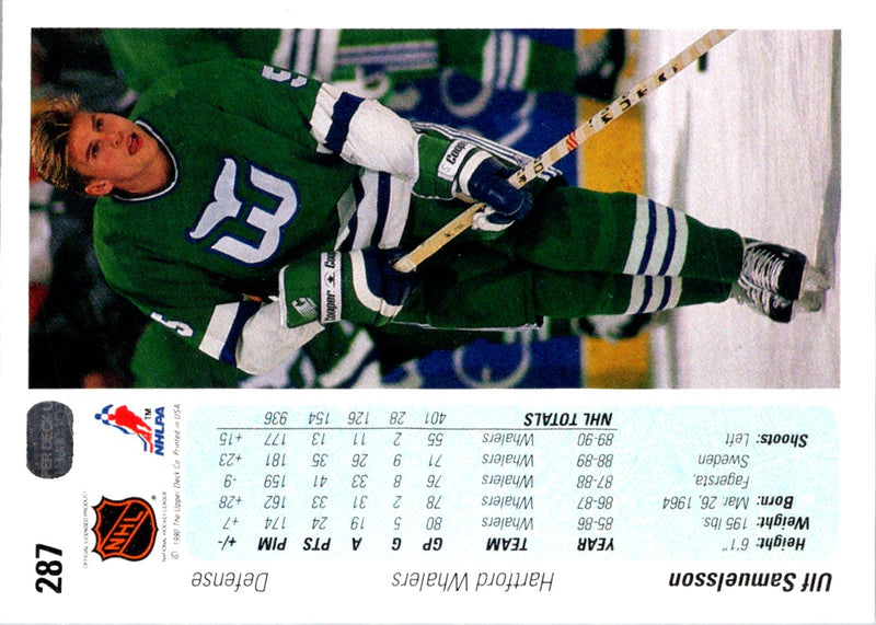 1990 Upper Deck Ulf Samuelsson