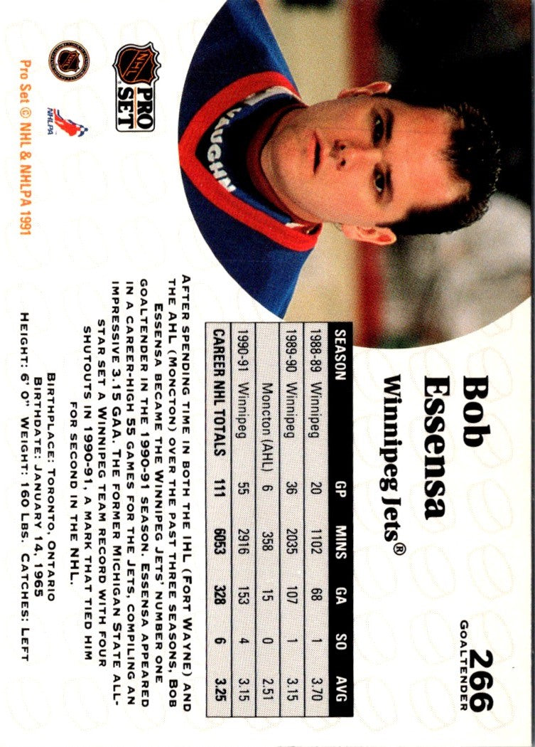 1991 Pro Set Prototypes Bob Essensa