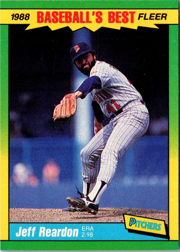 1988 Fleer Baseball's Best Sluggers vs Pitchers Jeff Reardon #32