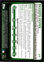2011 Bowman Brandon Snyder #214