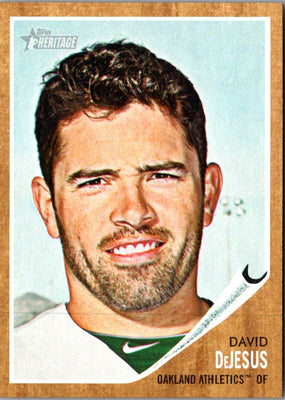 2011 Topps Heritage David DeJesus #402