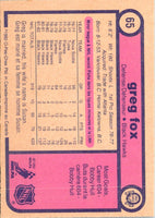 1982 O-Pee-Chee Greg Fox #65