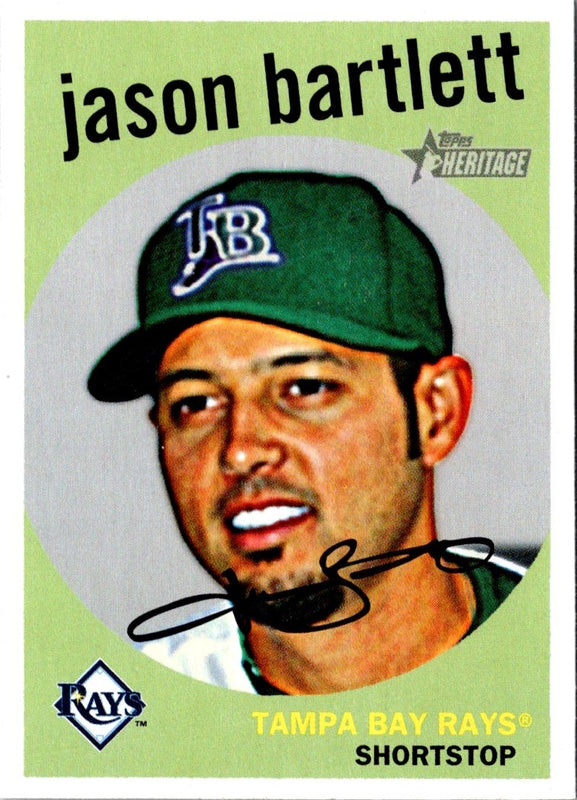 2008 Topps Heritage Jason Bartlett #412
