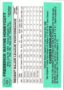 1982 Donruss Rick Honeycutt