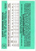 1984 Donruss Gary Redus #184 Rookie