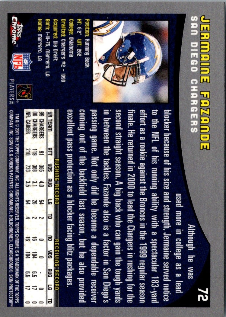 2000 Topps Chrome Jermaine Fazande