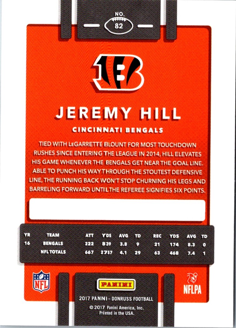 2017 Donruss Jeremy Hill