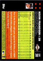 2007 Topps Updates & Highlights Kevin Frandsen #UH30