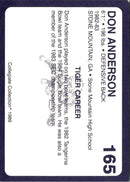 1989 Collegiate Collection Auburn Coke 580 Don Anderson