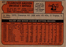 1972 Topps Clarence Gaston