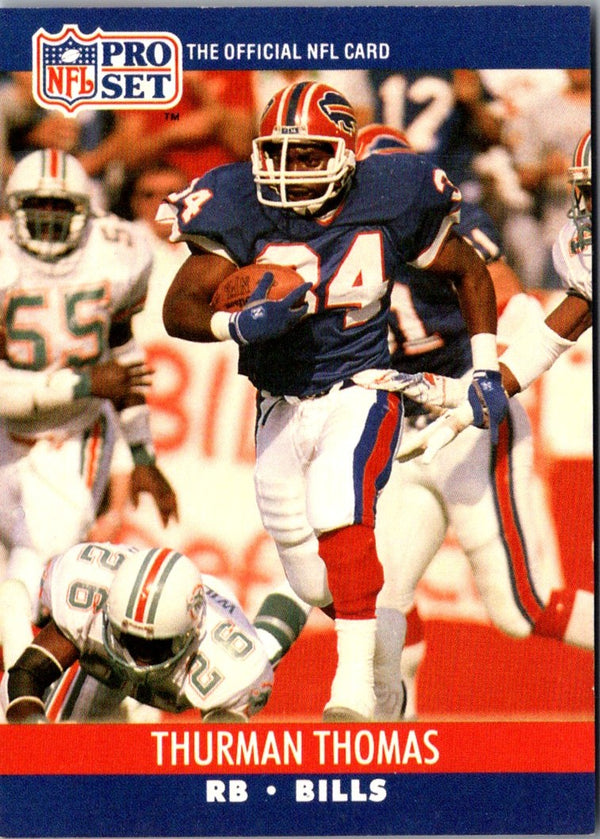 1990 Pro Set Super Bowl XXV Binder Thurman Thomas #444