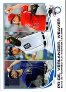 2013 Topps David Price/Justin Verlander/Jered Weaver