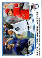 2013 Topps David Price/Justin Verlander/Jered Weaver #94
