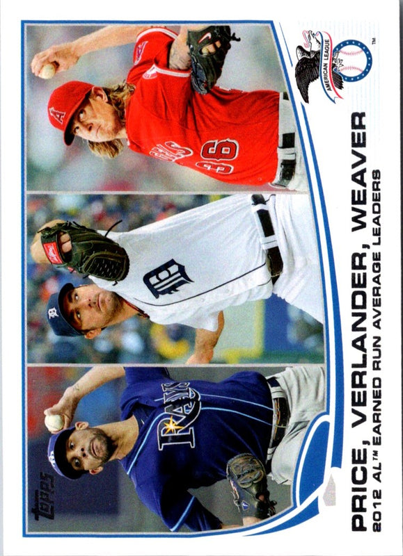 2013 Topps David Price/Justin Verlander/Jered Weaver #94