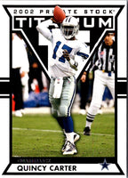2002 Pacific Private Stock Titanium Quincy Carter #27