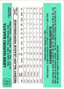 1984 Donruss Len Sakata
