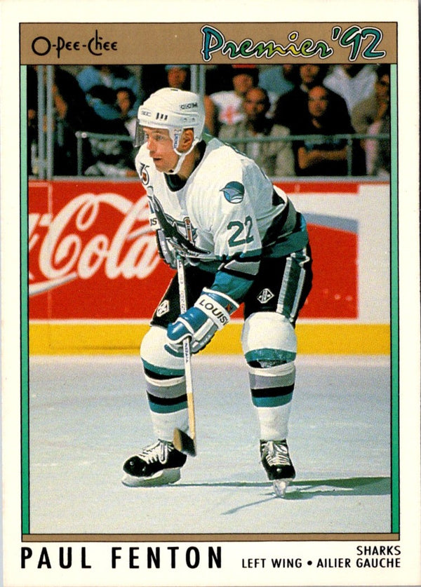1991 O-Pee-Chee Premier Paul Fenton #187