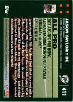 2007 Topps Jason Taylor #411