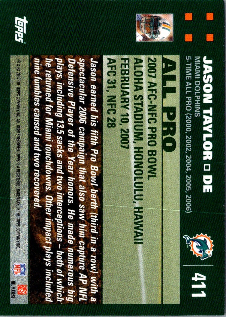 2007 Topps Jason Taylor