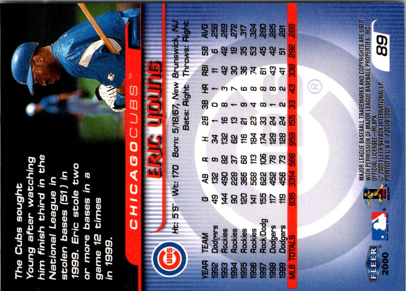 2000 Fleer Focus Eric Young