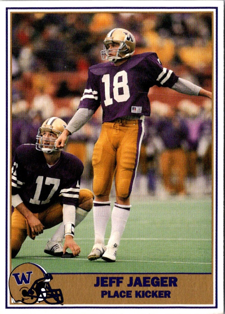 1992 Pacific Greats Washington Huskies Jeff Jaeger