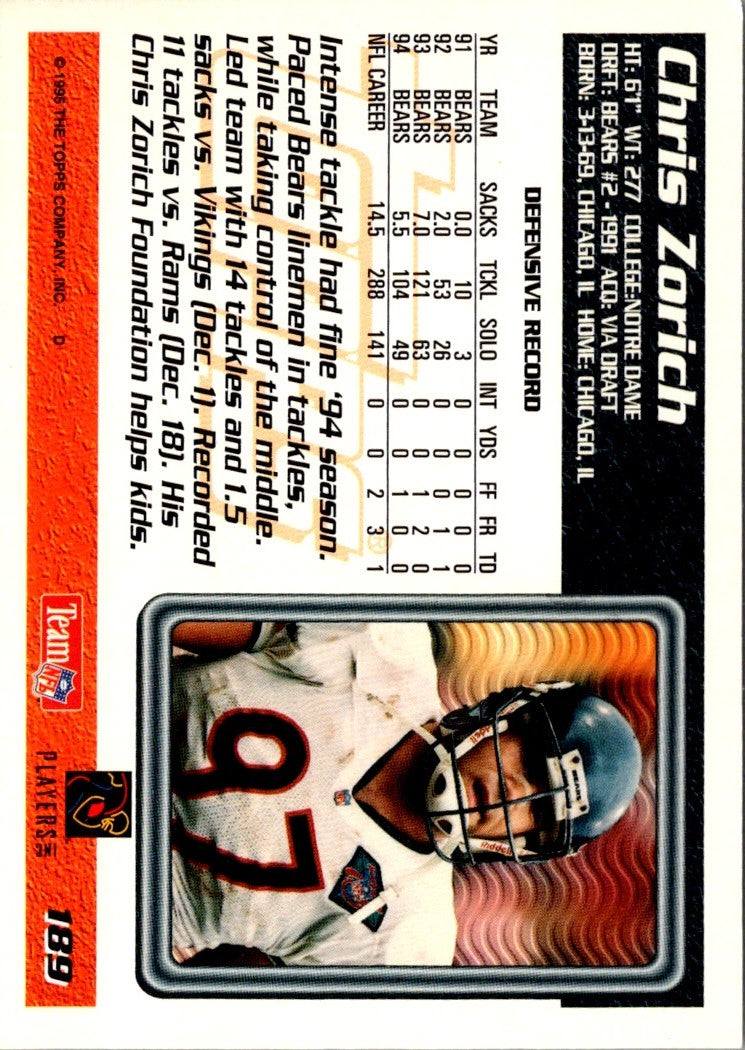 1995 Topps Chris Zorich