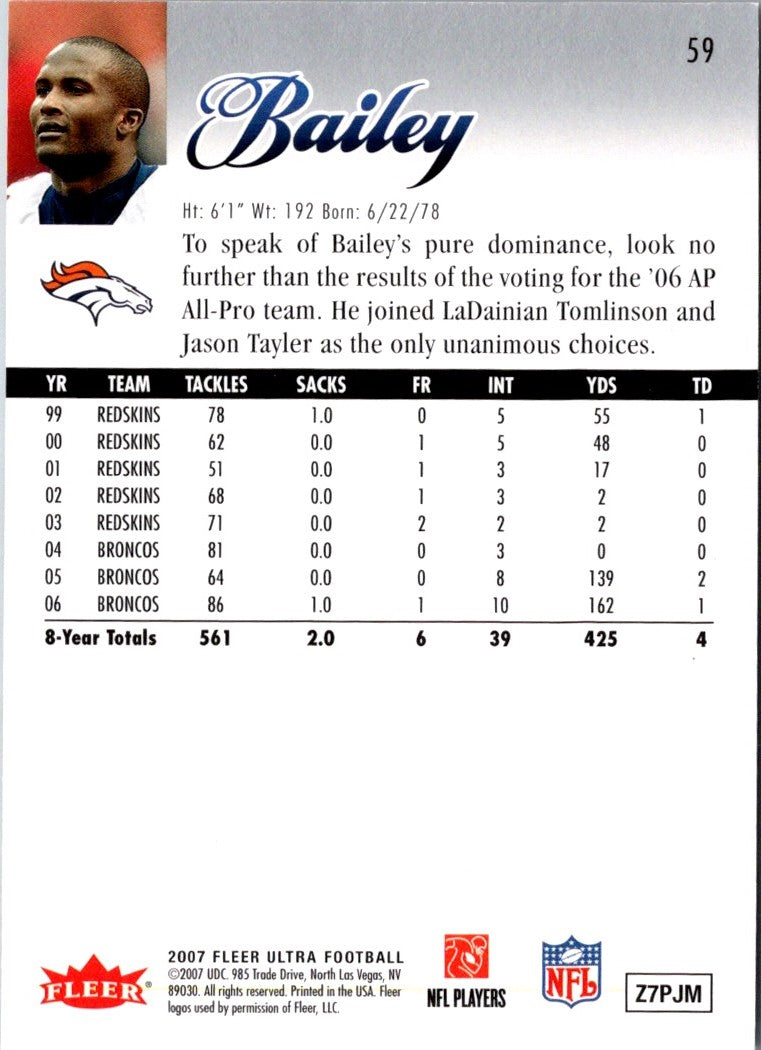 2007 Ultra Champ Bailey