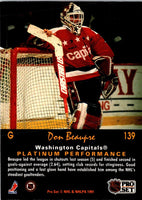 1991 Pro Set Platinum Don Beaupre #139