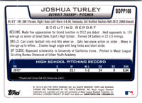2012 Bowman Chrome Joshua Turley #BDPP108