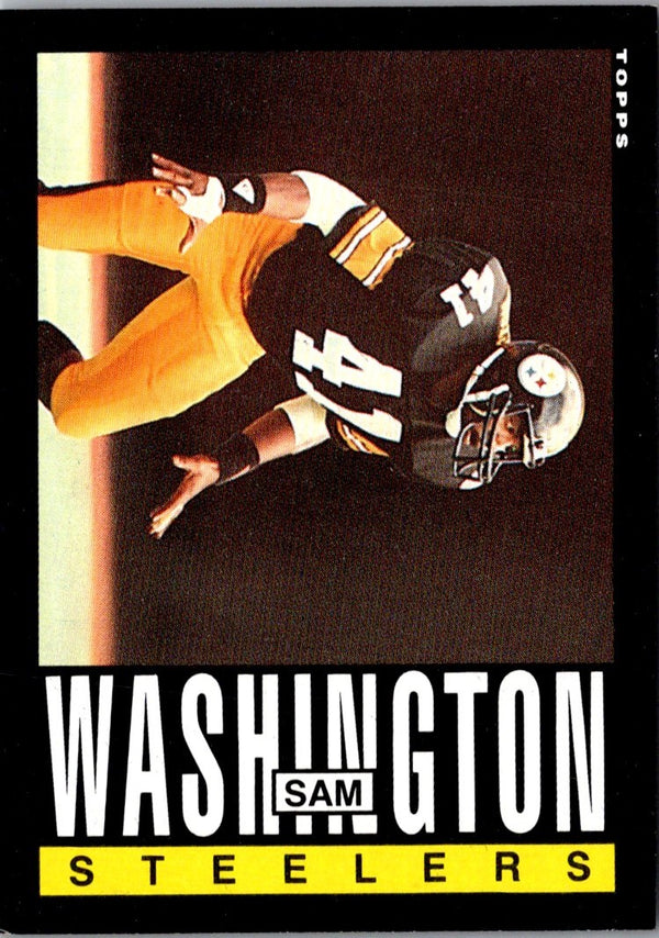 1985 Topps Sam Washington #364 Rookie