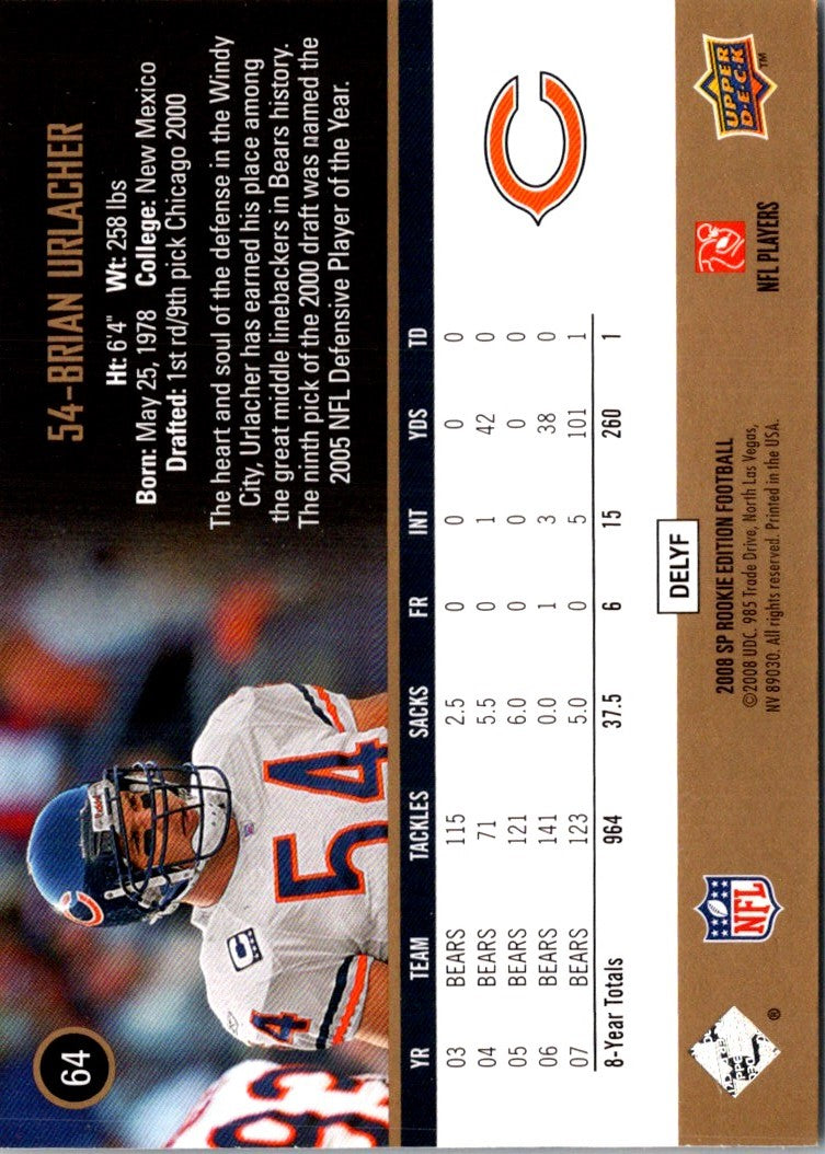 2008 SP Brian Urlacher