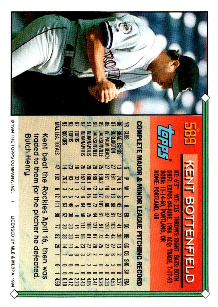 1994 Topps Kent Bottenfield