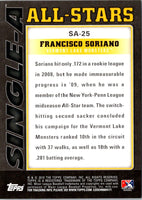 2010 Topps Pro Debut Single-A All-Stars Francisco Soriano #SA-25