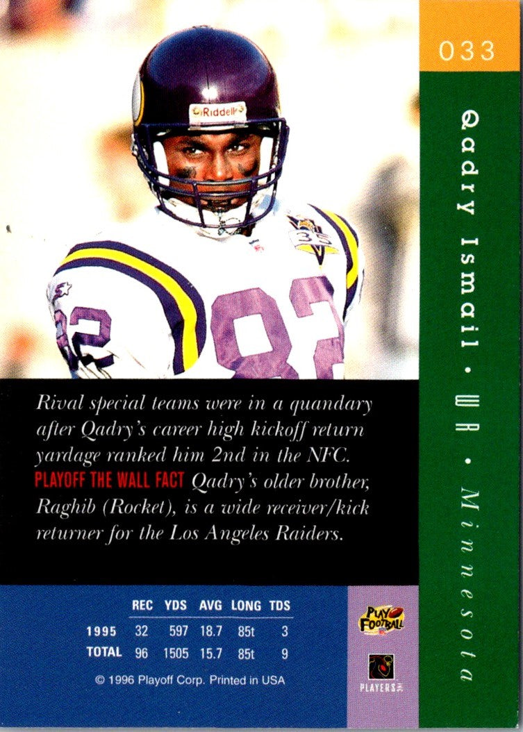 1996 Playoff Absolute Qadry Ismail