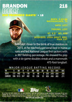 2016 Stadium Club Brandon Belt #218