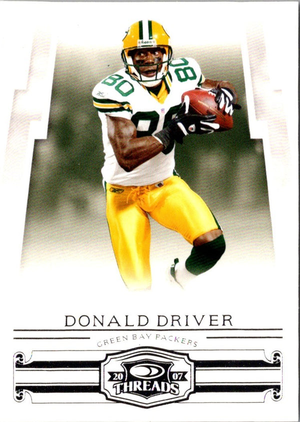 2007 Donruss Threads Donald Driver #80